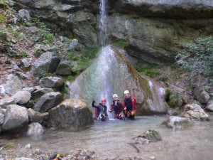 L'équipe canyoning