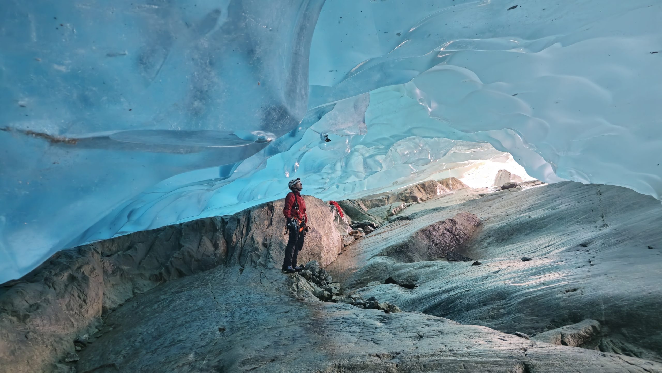 Glaciospéléo au glacier d’Aletsch
